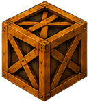 Wooden Shipping Crate Icon