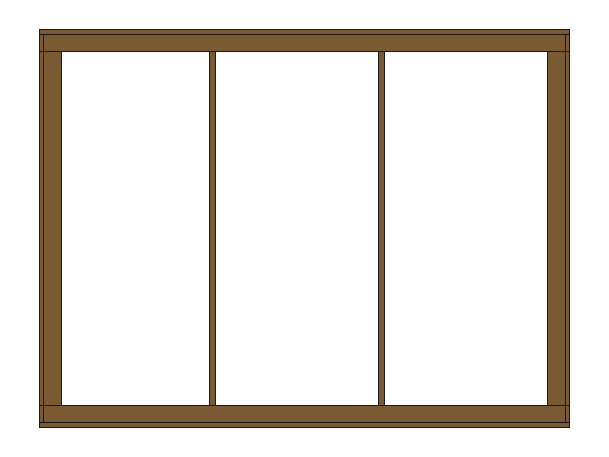 Frame top detail